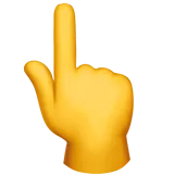 Backhand Index Pointing Up