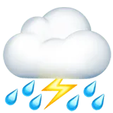 Cloud with Lightning and Rain