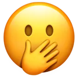 Face with Open Eyes and Hand Over Mouth