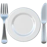 Fork and Knife with Plate