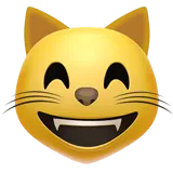 Grinning Cat with Smiling Eyes