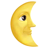 Last Quarter Moon Face