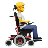 Person in Motorized Wheelchair Facing Right