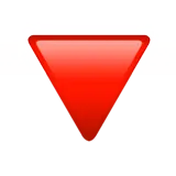 Red Triangle Pointed Down