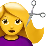 Woman Getting Haircut