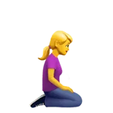 Woman Kneeling Facing Right