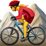 Woman Mountain Biking