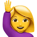 Woman Raising Hand