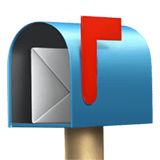 Open Mailbox With Raised Flag