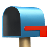 Open Mailbox With Lowered Flag