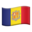 Flag: Andorra on Apple
