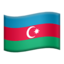 Flag: Azerbaijan on Apple