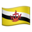 Flag: Brunei on Apple