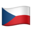 Flag: Czechia on Apple