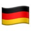 Flag: Germany on Apple