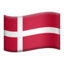 Flag: Denmark on Apple