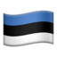 Flag: Estonia on Apple