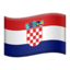 Flag: Croatia on Apple