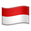 Flag: Indonesia on Apple