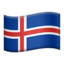Flag: Iceland on Apple