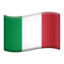 Flag: Italy on Apple