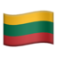 Flag: Lithuania on Apple