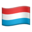 Flag: Luxembourg on Apple