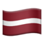 Flag: Latvia on Apple