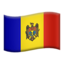 Flag: Moldova on Apple