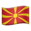 Flag: North Macedonia on Apple