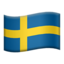 Flag: Sweden on Apple