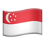 Flag: Singapore on Apple