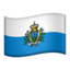 Flag: San Marino on Apple