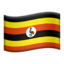 Flag: Uganda on Apple