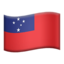 Flag: Samoa on Apple