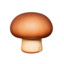 Brown Mushroom on Apple
