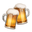 Clinking Beer Mugs on Apple