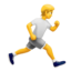 Person Running Facing Right on Apple