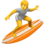 Person Surfing on Apple
