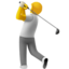Person Golfing on Apple
