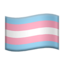 Transgender Flag on Apple