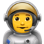 Man Astronaut on Apple