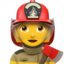 Woman Firefighter on Apple
