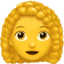 Woman: Curly Hair on Apple