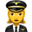 Woman Pilot on Apple