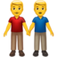 Men Holding Hands on Apple