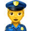 Woman Police Officer on Apple