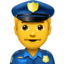 Man Police Officer on Apple