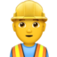Man Construction Worker on Apple