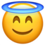 Smiling Face With Halo on Apple